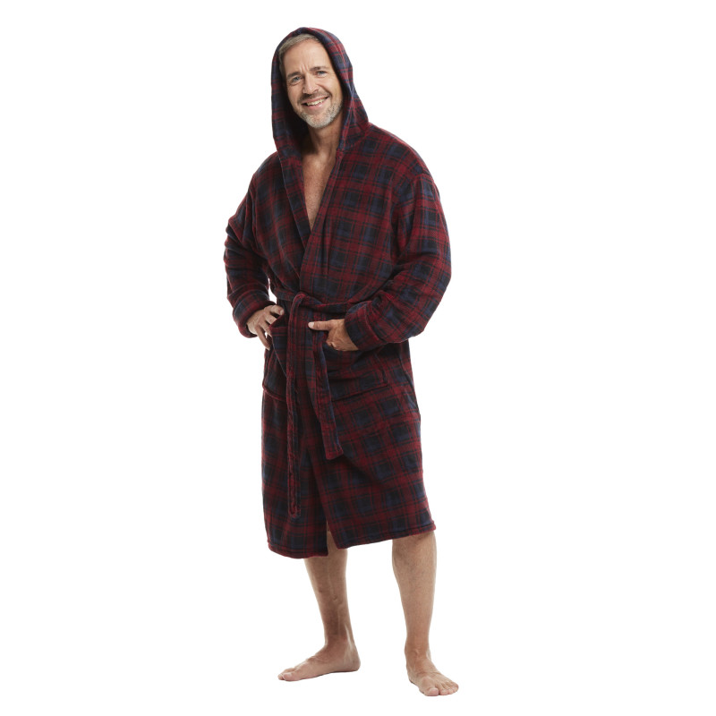 Men's Full Lenght Large Hooded Full Bath Robe