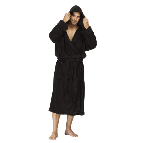 Men's Full Lenght Large Hooded Full Bath Robe