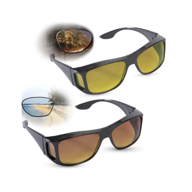 ClearVision HD Glasses Combo - Set of 2 Day and Night Vision