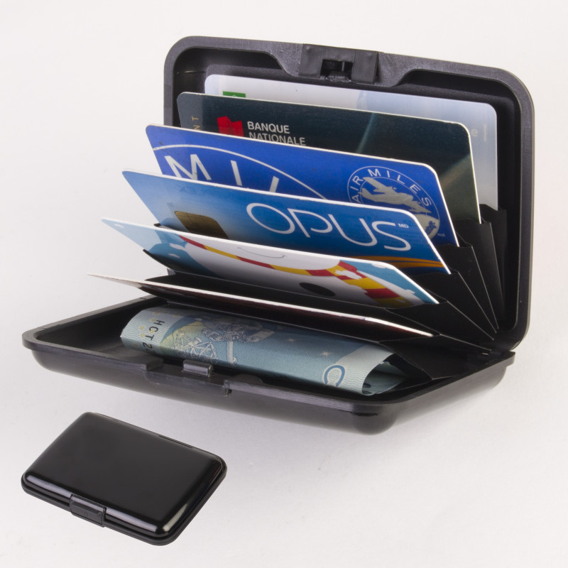 ID Shield Aluminum Scan-Proof Wallet - Black