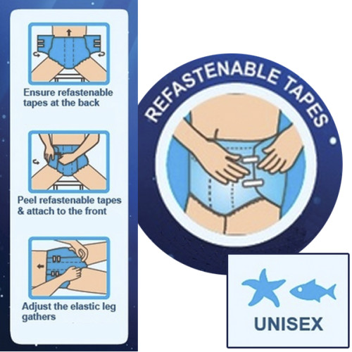 Maximum Absorbency Incontinence Adult Briefs - Under The Sea Print