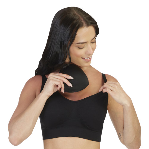 Slip-On Removable Padded Adjustable Straps Comfort Bra