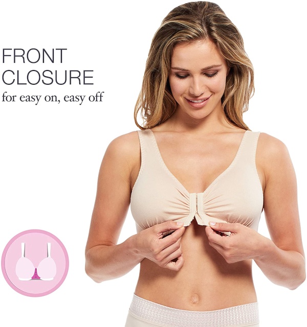 Cotton Blend Full Coverage Wide Strap Bra by Naturana Online, THE ICONIC